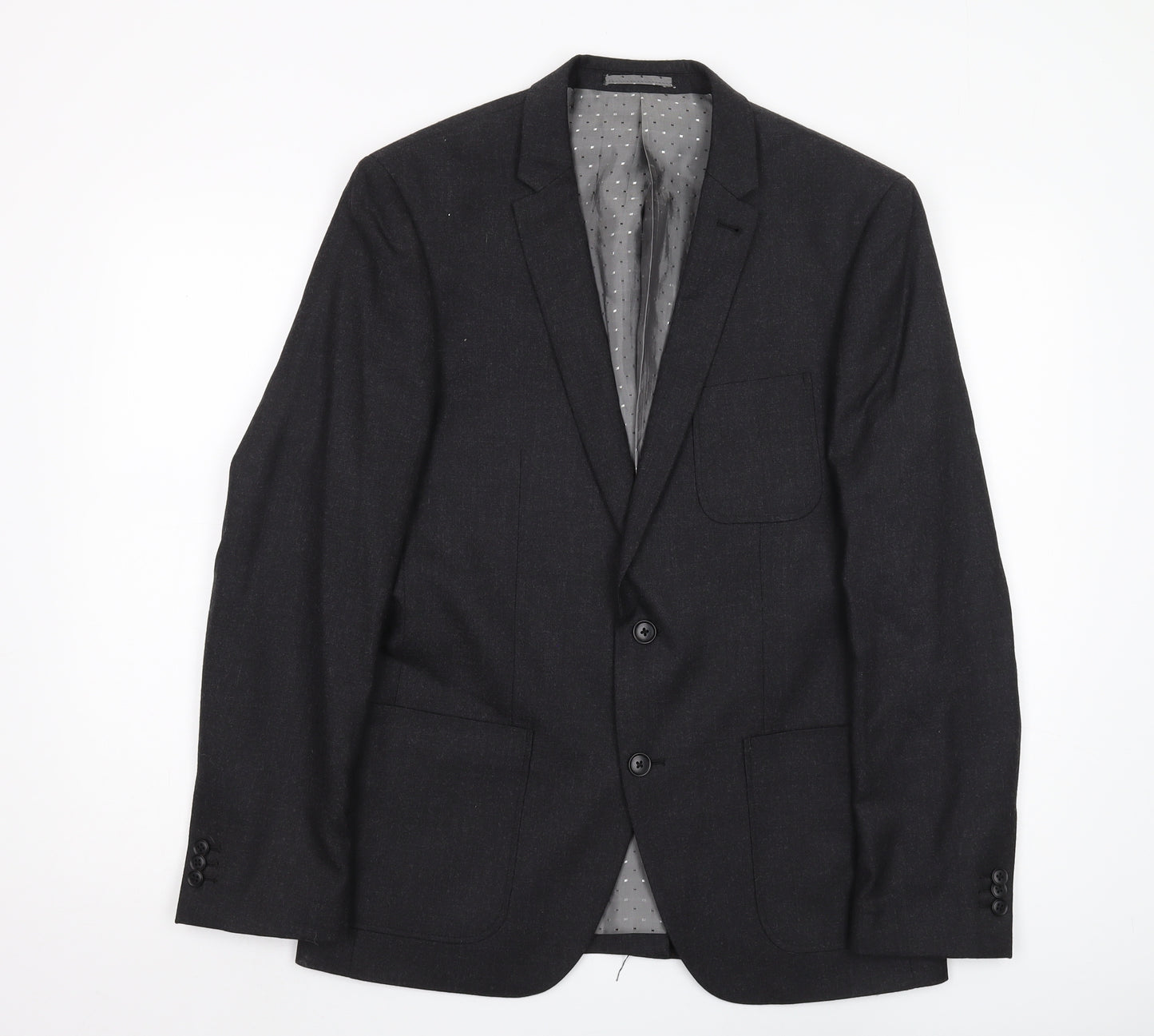 Jasper Conran Men's Black Blazer, Size 38, Classic Fit