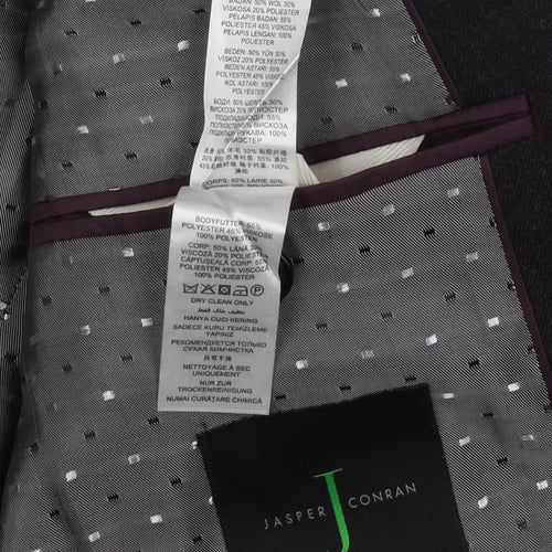Jasper Conran Men's Black Blazer, Size 38, Classic Fit