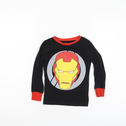 Marvel Boys Black Iron Man T-Shirt 4-5 Years
