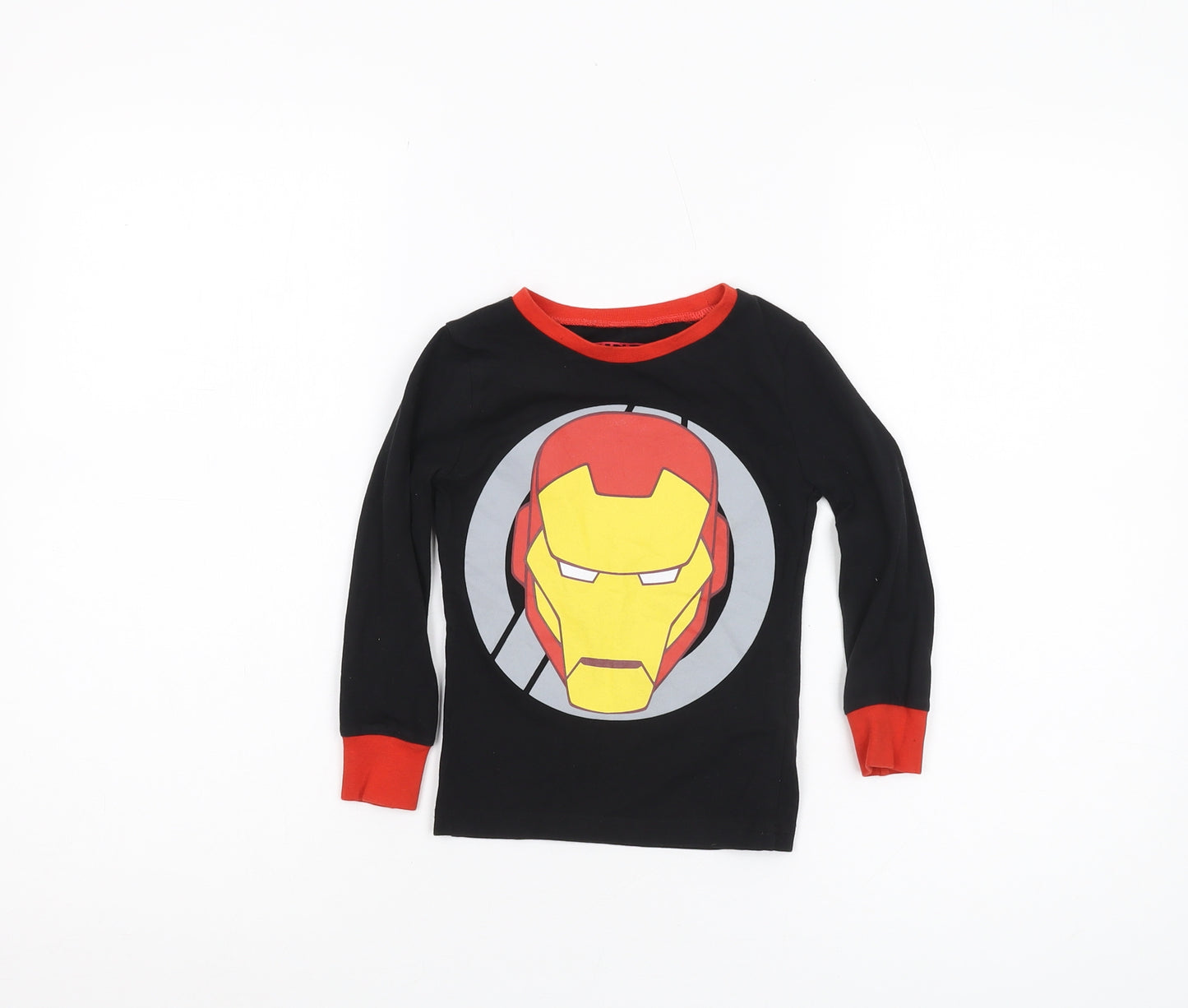 Marvel Boys Black Iron Man T-Shirt 4-5 Years