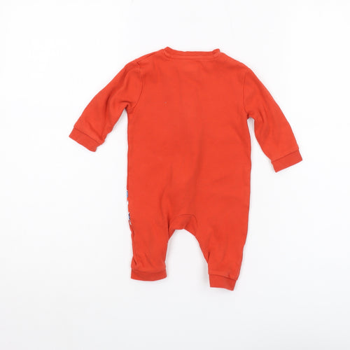 Marvel Red Unisex Babygrow 3-6M Superhero Long Sleeve