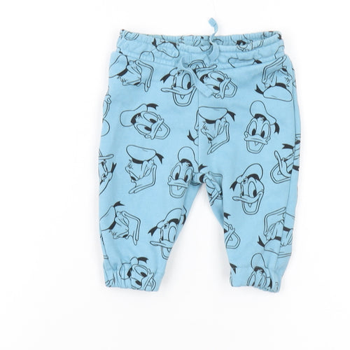 Primark Disney Unisex Blue Jogger Trousers 3-6 Months