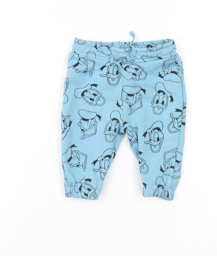 Primark Disney Unisex Blue Jogger Trousers 3-6 Months