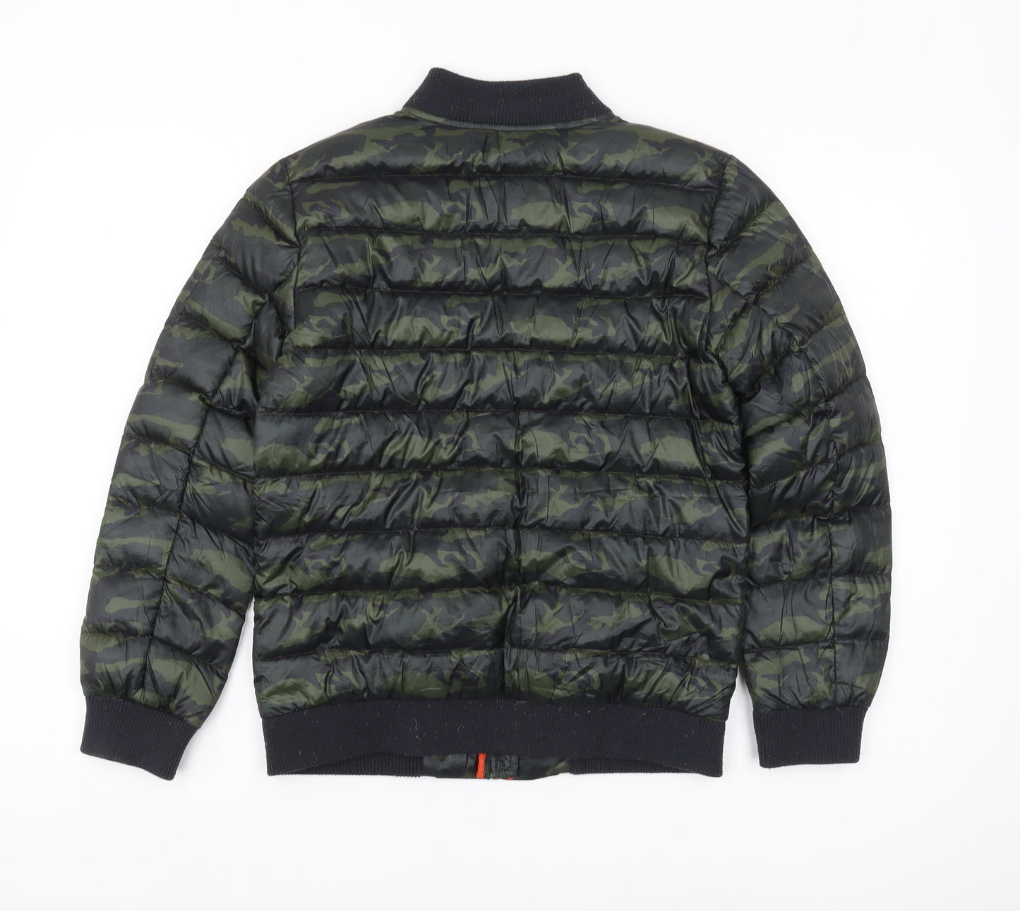 Bossini Boys Green Camouflage Bomber Jacket Size 22