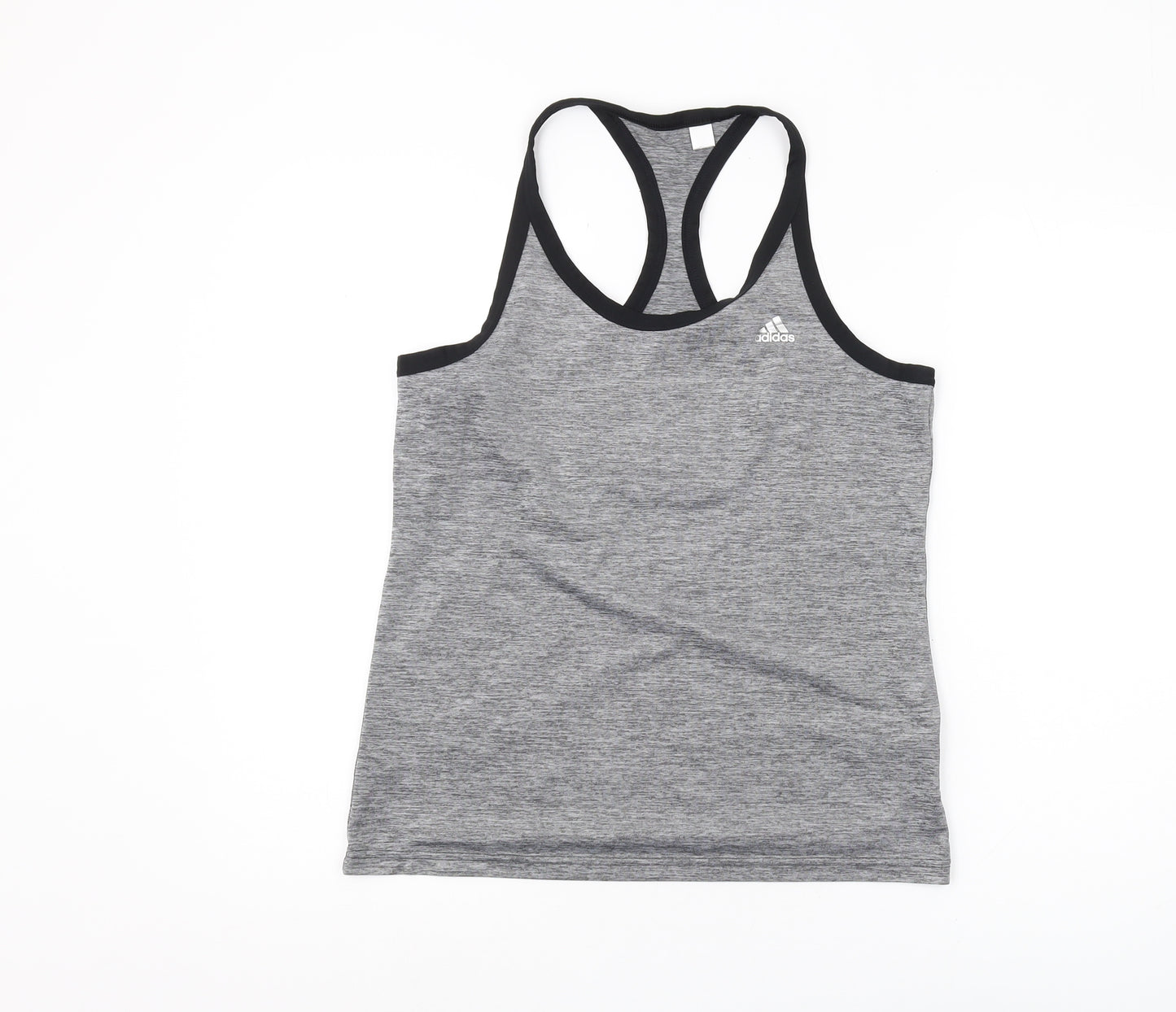 Adidas Women's Grey Racerback Tank Top Size 12