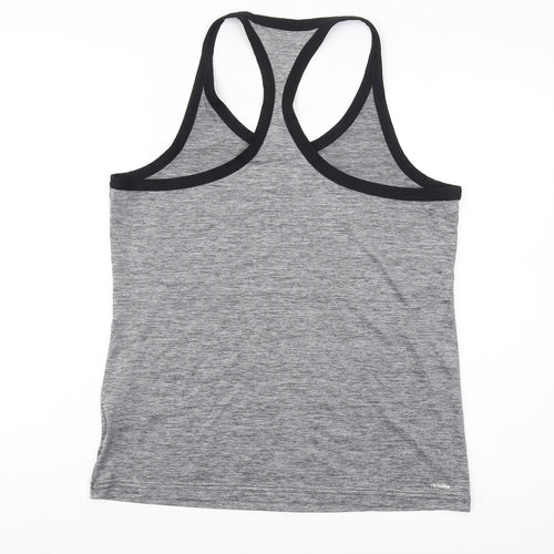 Adidas Women's Grey Racerback Tank Top Size 12