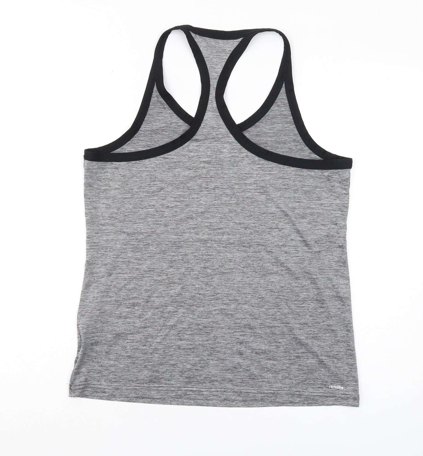 Adidas Women's Grey Racerback Tank Top Size 12