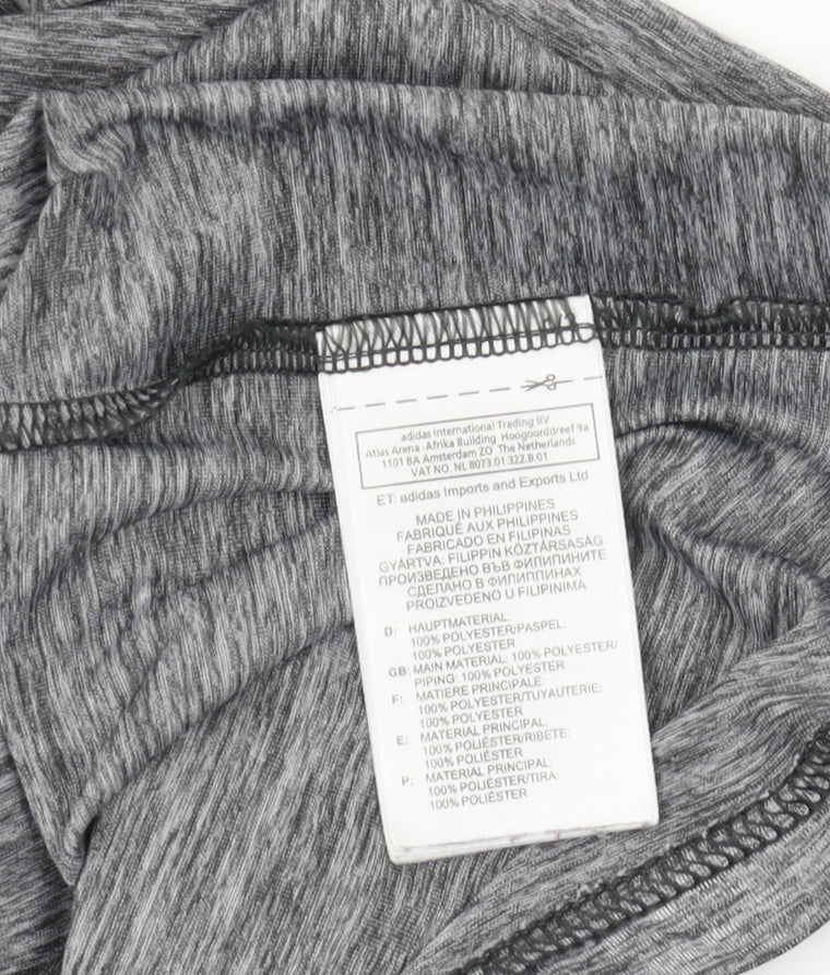 Adidas Women's Grey Racerback Tank Top Size 12