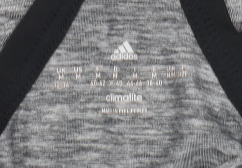 Adidas Women's Grey Racerback Tank Top Size 12