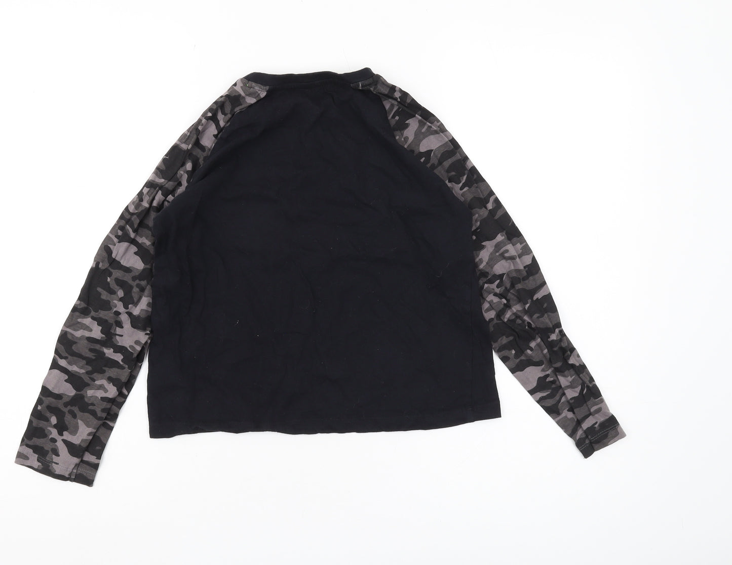 Threadboys Boys Black Camouflage Long Sleeve T-Shirt 9-10 Years