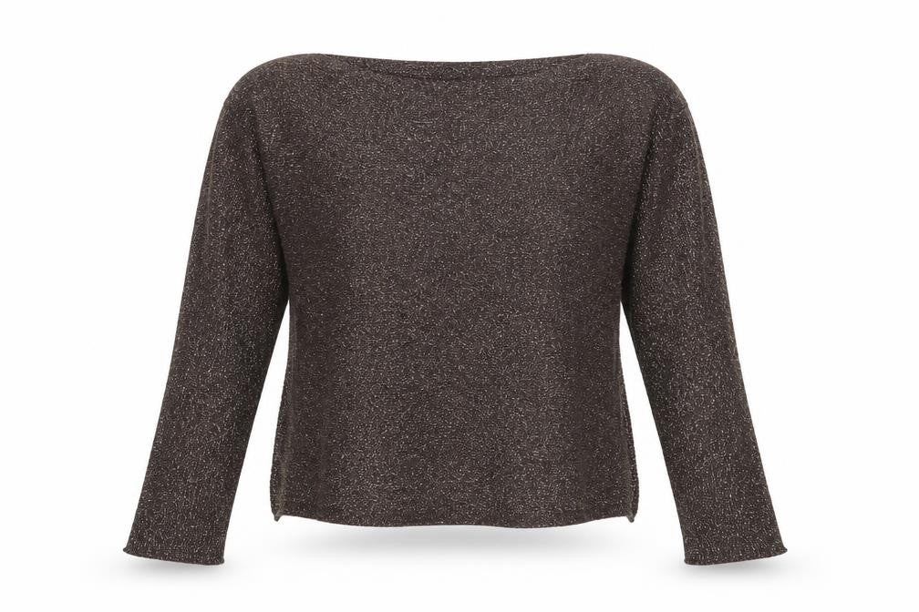 Front view of Next Women's Brown jumper, size S, Acrylic Knit