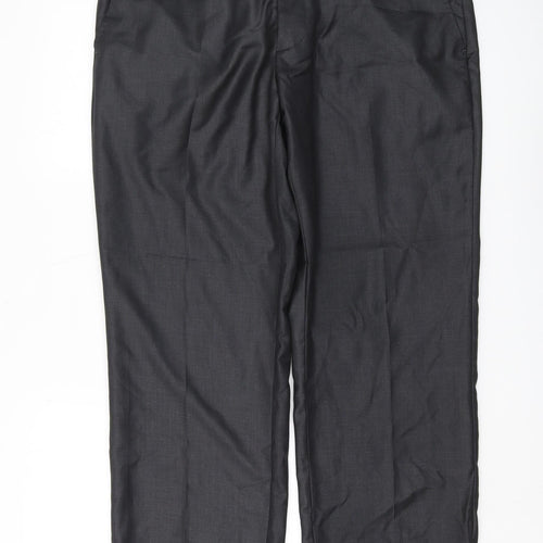 Cerruti Men's Black Dress Pants, Size 36, Elegant & Formal
