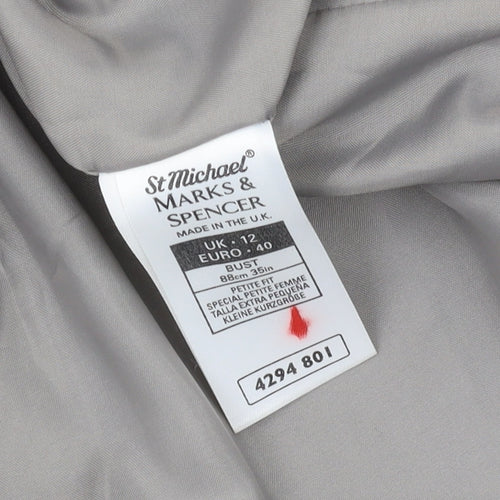 Marks and Spencer Grey Suit Jacket Women Size 12