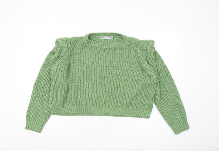 Oasis Women's Green Pullover Jumper Size L