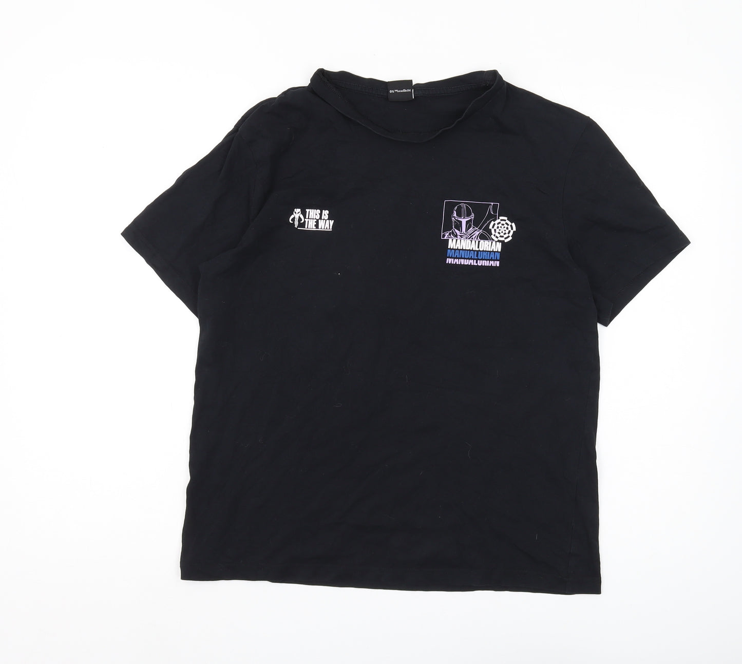 George Men's Black Mandalorian T-Shirt, Medium