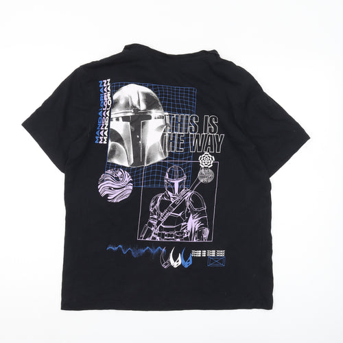 George Men's Black Mandalorian T-Shirt, Medium
