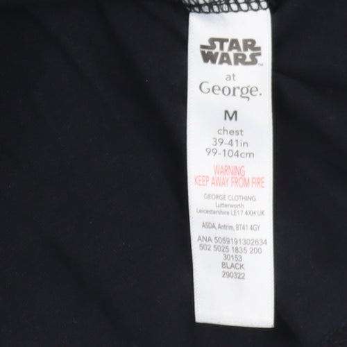 George Men's Black Mandalorian T-Shirt, Medium