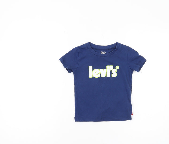 Levi's Boys Blue Logo T-Shirt - Size 3 Years