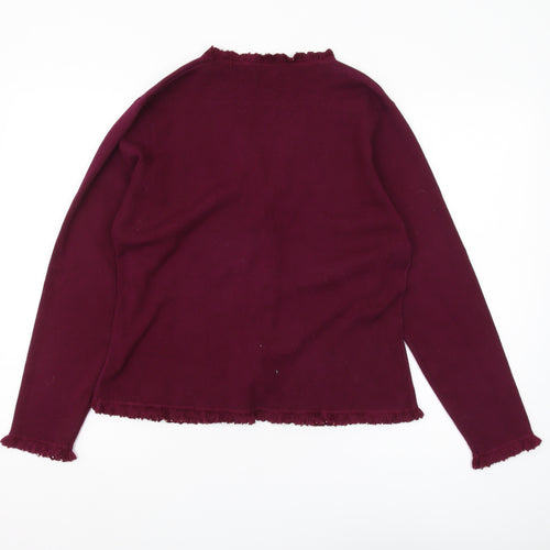 CC Women's Purple Cardigan, Size L, V-Neck
