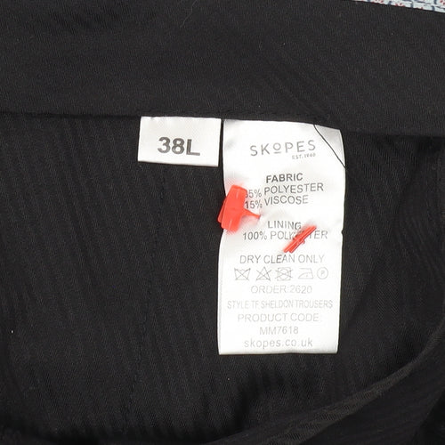 Skopes Men's Blue Check Dress Pants 38L