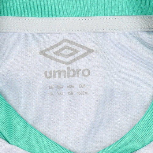 Umbro Boys Blue Graphic Sports T-Shirt Size 13-14 Years