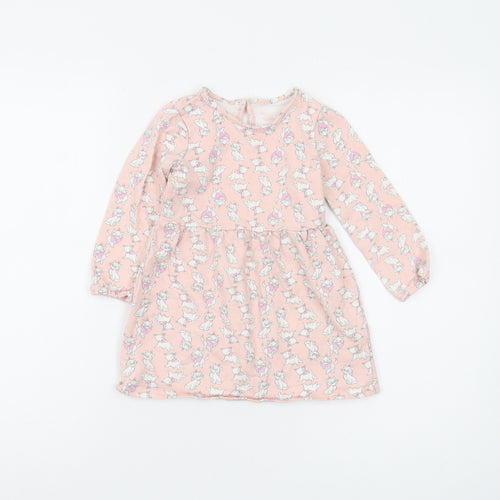 Primark Disney Girls Pink 24 Months A-Line Dress