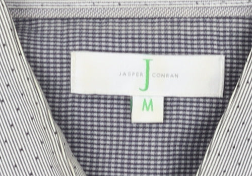 Jasper Conran Men's Grey M Button-Up Cotton Shirt
