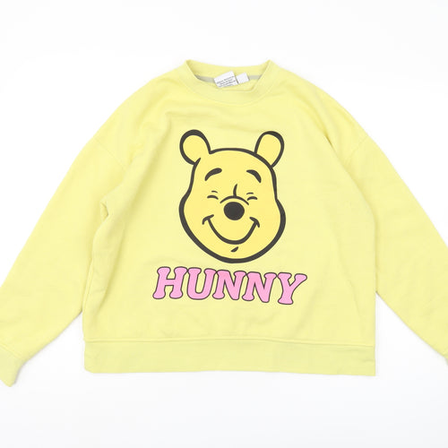 Disney Women’s Yellow Winnie the Pooh Sweatshirt Size S
