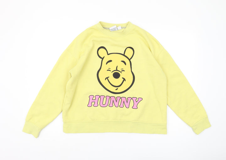 Disney Women’s Yellow Winnie the Pooh Sweatshirt Size S