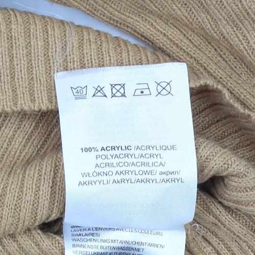 Love Soul London Brown Knit Midi Bodycon Dress S