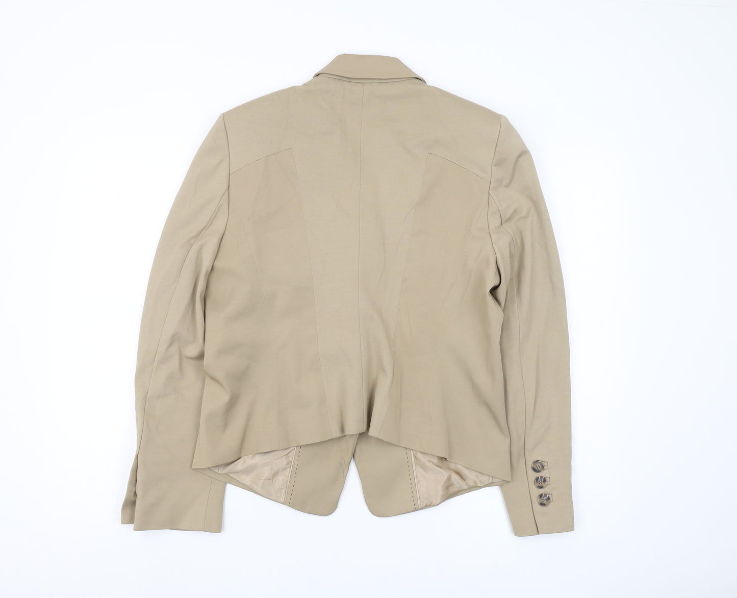 Marks and Spencer Women's Beige Suit Jacket Size 14