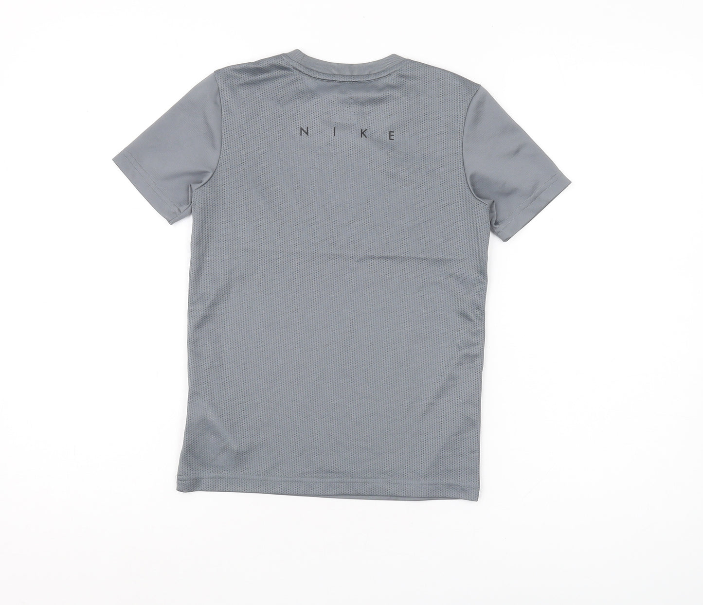 Nike Boys Grey Dri-FIT T-Shirt, Short Sleeve, Size S
