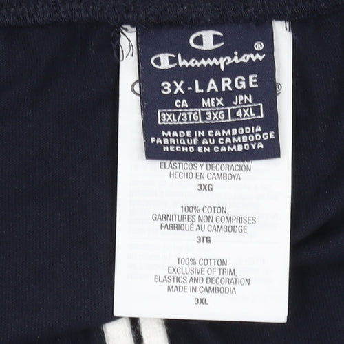 Champion Men's 3XL Blue Sweat Shorts - Casual & Comfortable