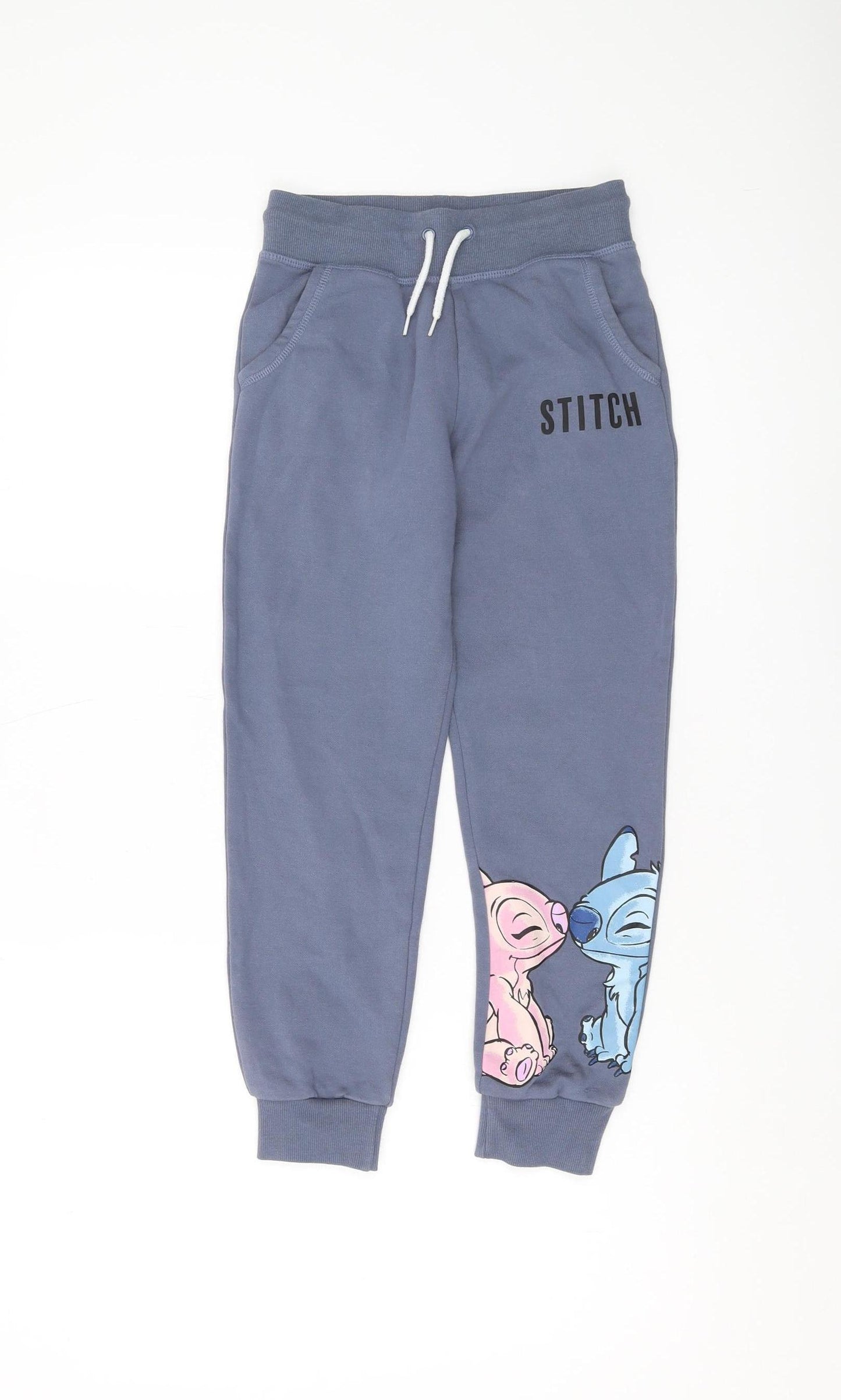 Disney Girls Blue Jogger Trousers 8-9 Years