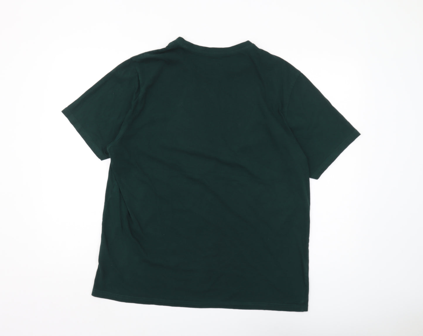 Studio Men's Green XL Motorcycle Graphic T-Shirt