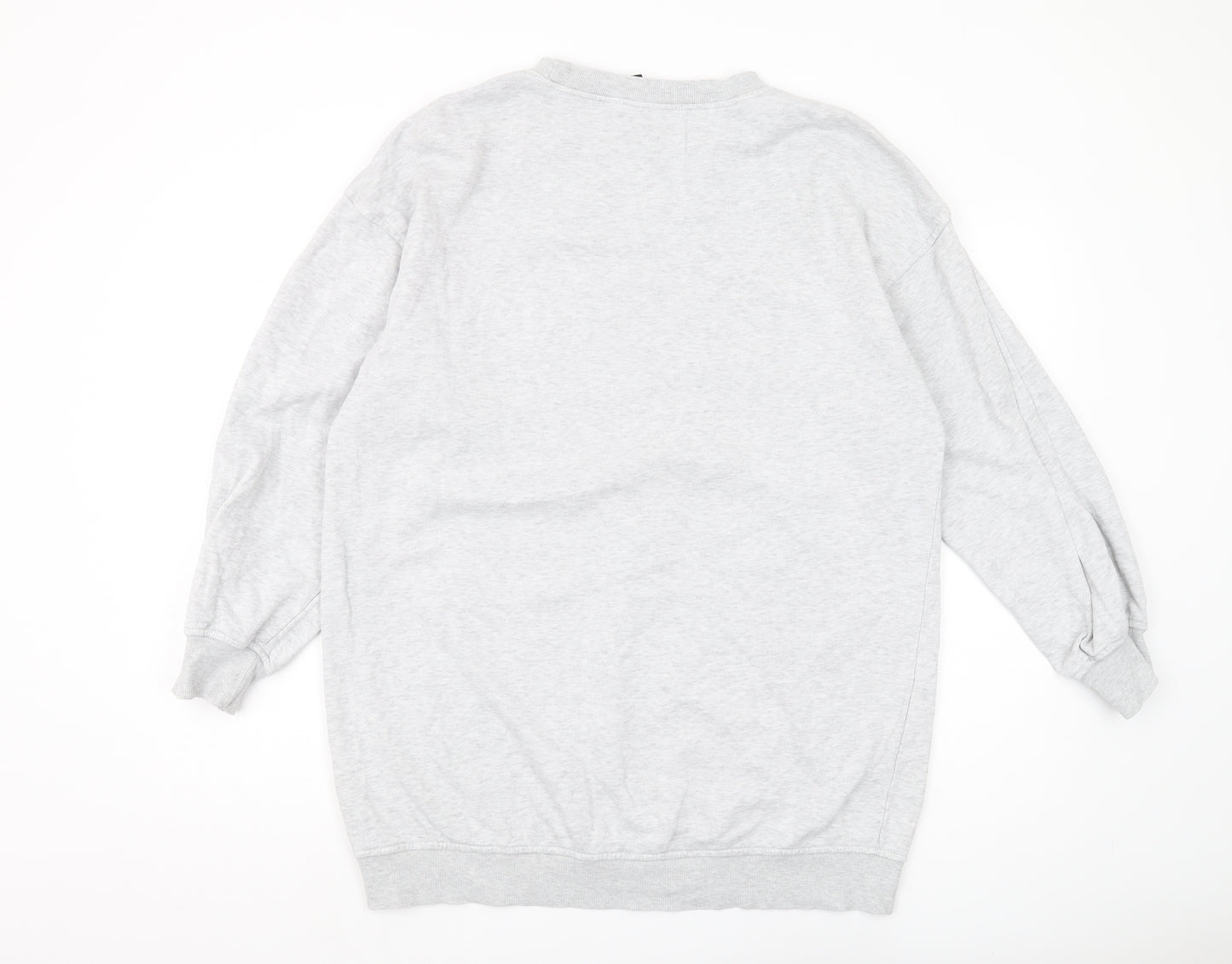 H&M Unisex Grey Logo Pullover Sweatshirt S