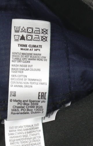 Marks and Spencer Men's Green Trousers, Size 34