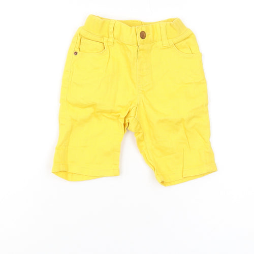H&M Unisex Baby Yellow Shorts 18-24 Months Casual Cotton