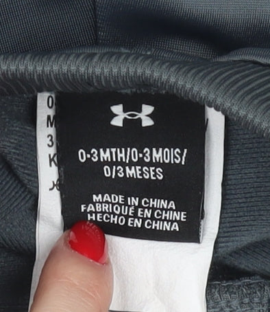 Under Armour Grey Joggers for Unisex Baby, 0-3 Months