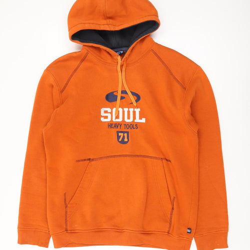 Heavy Tools Men's Orange M Pullover Hoodie
