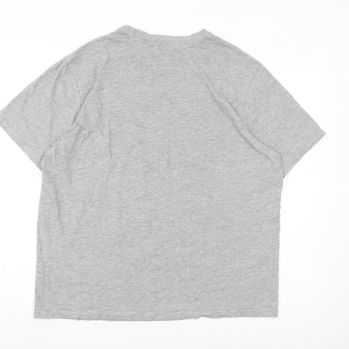 Studio Men's Grey Motorcycle T-Shirt XL, Graphic Print