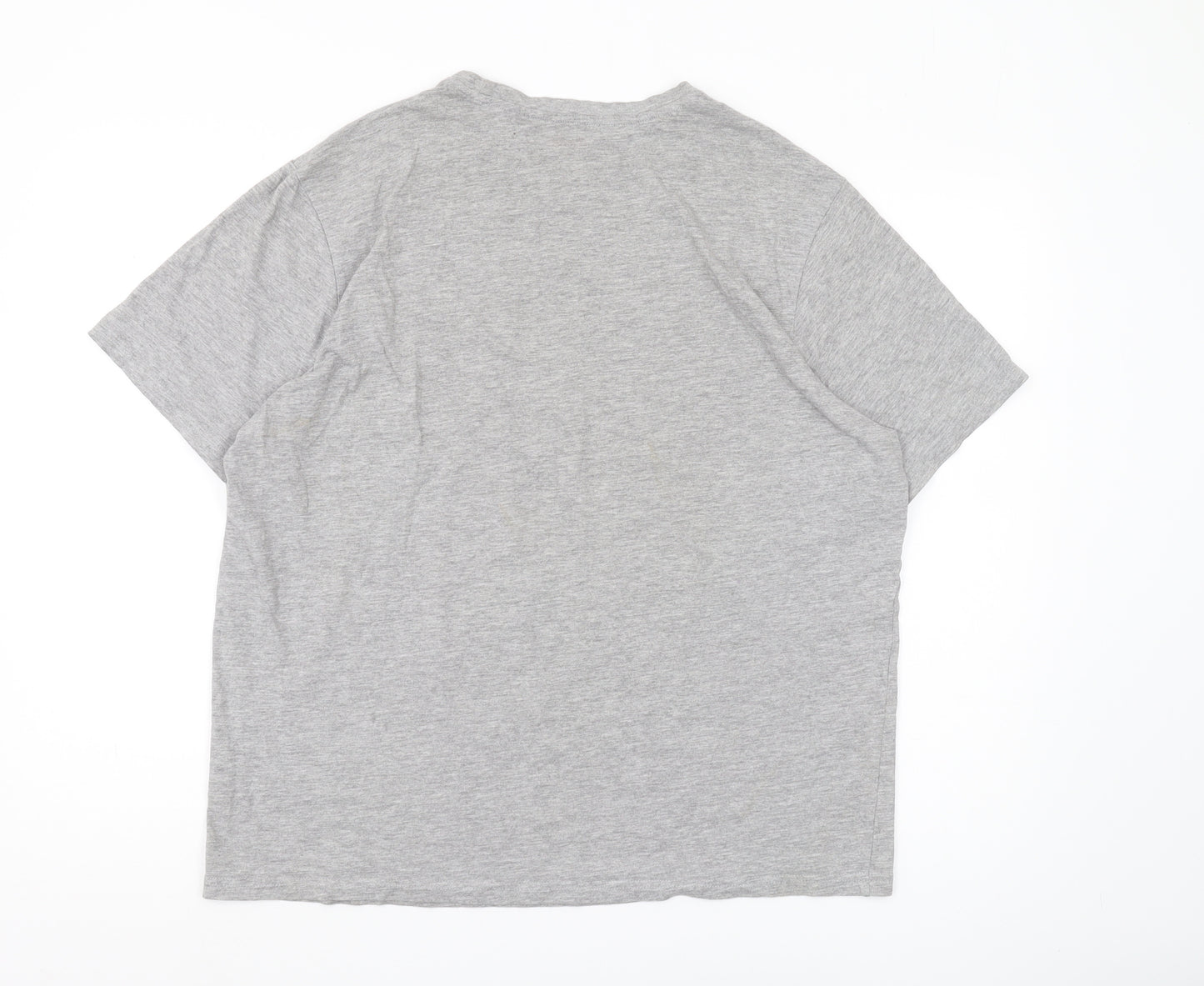 Studio Men's Grey Motorcycle T-Shirt XL, Graphic Print