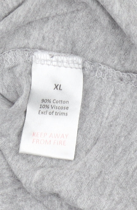 Studio Men's Grey Motorcycle T-Shirt XL, Graphic Print