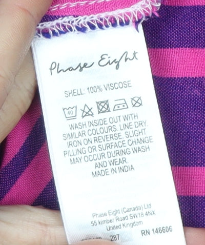 Phase Eight Women’s Purple Shirt Dress, Size 14