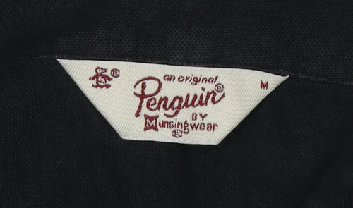 Original Penguin Men's Black Polo, Medium Size, Stylish Casual