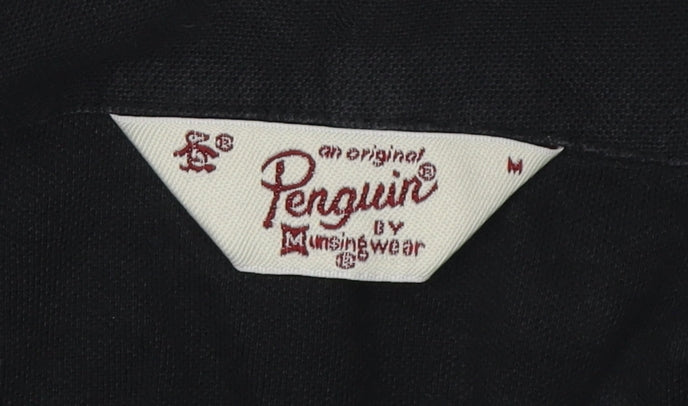 Original Penguin Men's Black Polo, Medium Size, Stylish Casual