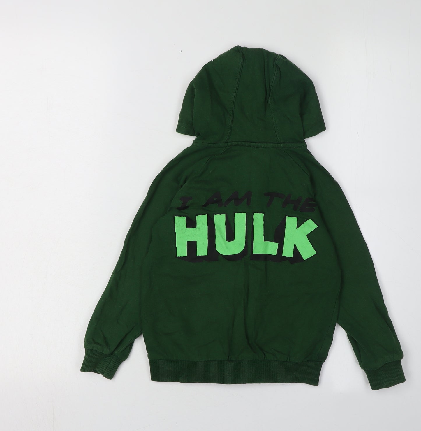 Ultimate Kids Boys Green Hulk Full Zip Hoodie 3-4 Years