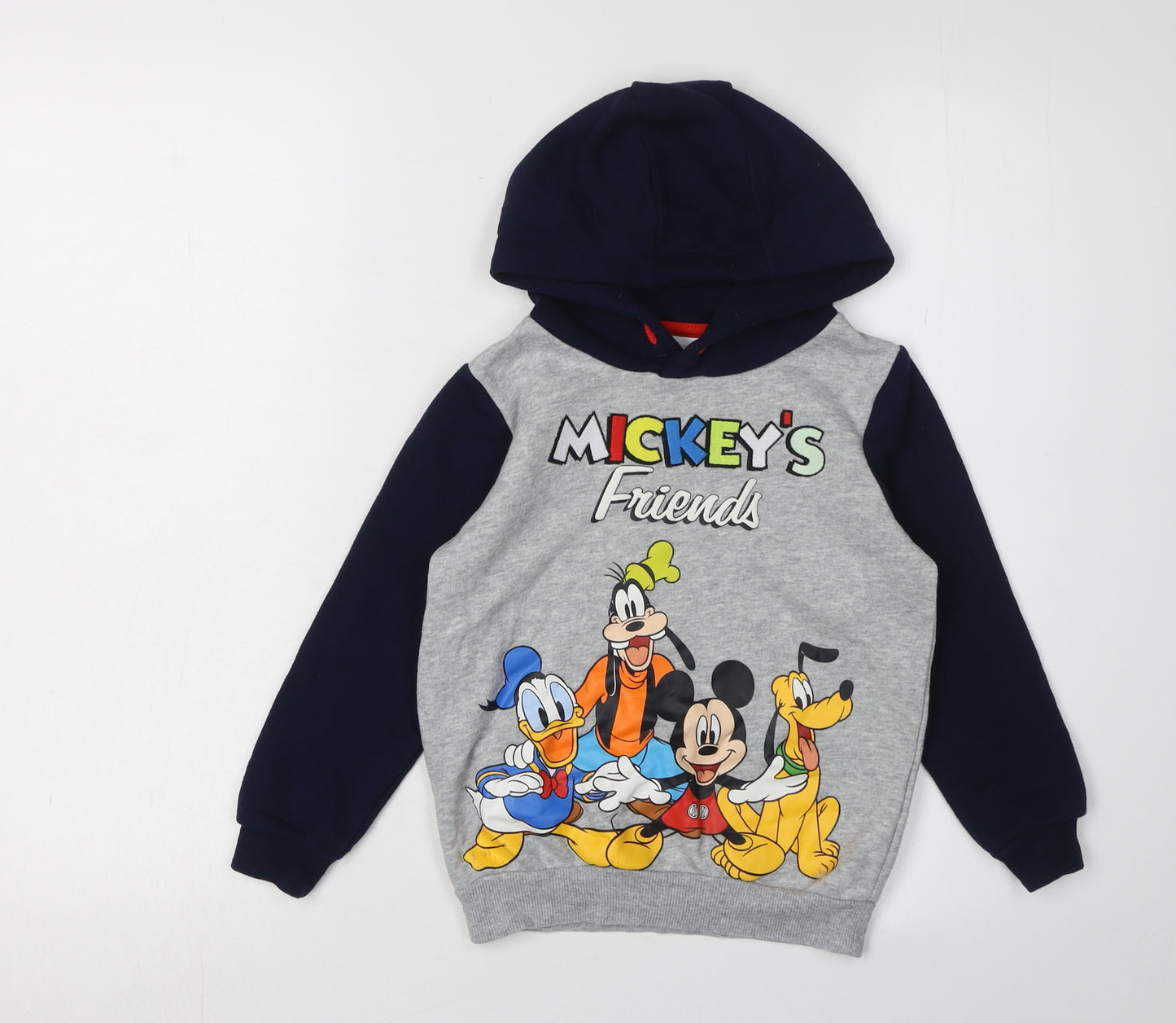 Disney Boys Grey Hoodie 4-5Y Mickey & Friends