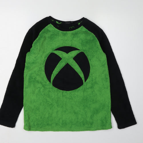 Xbox Boys Green Black Fleece Pyjama Top 11-12 Years