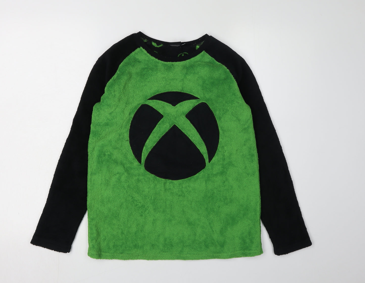 Xbox Boys Green Black Fleece Pyjama Top 11-12 Years